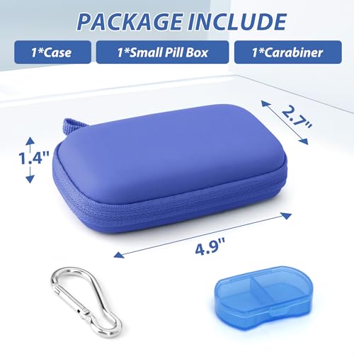 Heart Rate Monitor Case Compatible with KardiaMobile 6L &1L,Dark Blue - color: Dark blue