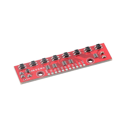 3Pcs Tracking Sensor Module 8-Channel Line-Following Module 8 CH Infrared Line Track Trace Detect Detection Board, Red Board