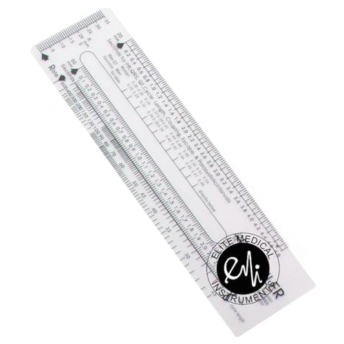 Scrubsmart Royal EKG Deluxe Caliper and Ruler Set #422 Ruler: Precision Tools for Cardiac Measurement