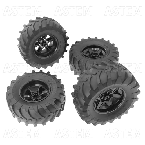 ASTEM 4PCS Technic-Parts Wheel MOC-Parts Compatible 15038 23798
