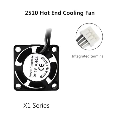 X1/X1C/X1E Complete Hotend with Fan 0.4mm Hardened Steel Nozzle - color: 0.4mm Hotend for X1/X1C/X1E