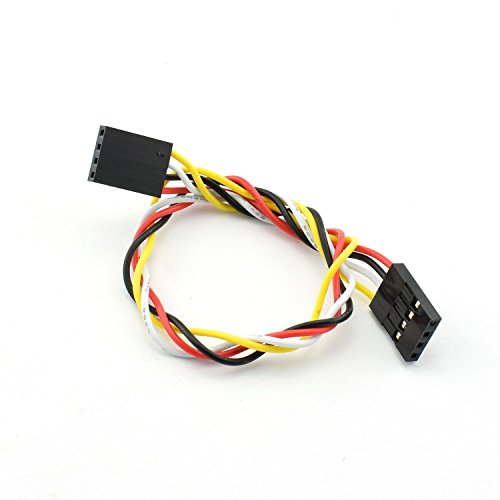 ZYAMY 10PCS 4P Line 4P Pins 2.54mm Pitch Female to Female Cable Connector Multicolor Jumper Wire for Breadboard 20CM (Pack of 2) - size: 20 centimeters (Pack of 2)