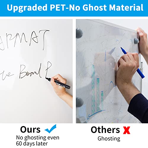 AFMAT Whiteboard Sticker, 17.3" x 36" Dry Erase Wallpaper, Peel and Stick White Board for Wall, Stain-Proof Whiteboard Contact Paper Roll, Dry Erase Board Stick on for Office/Classroom, 1 Marker WS40 - size: 1.44x3 FT