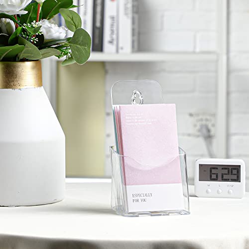 Yookeer 20 Pieces Acrylic Brochure Holder Clear Rack Card Holder