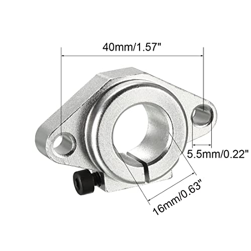 4pcs SHF16 Aluminum Linear Rod Rail Shaft Support 16mm Linear Motion Guides for CNC 3D Printer - size: 16mm, style: SHF