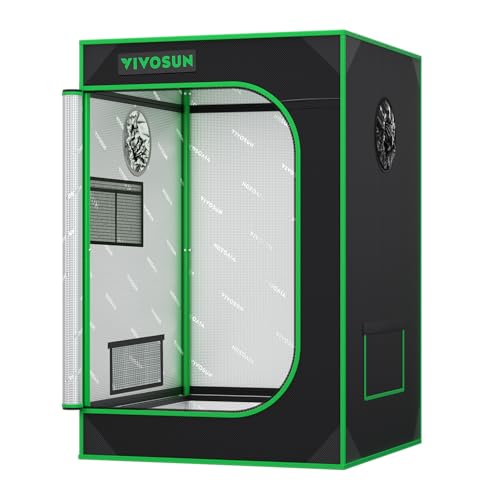 VIVOSUN S223 2x2 Grow Tent 24"x24"x36" Small Mylar Tent for Indoor Plants - size: 24"x24"x36"