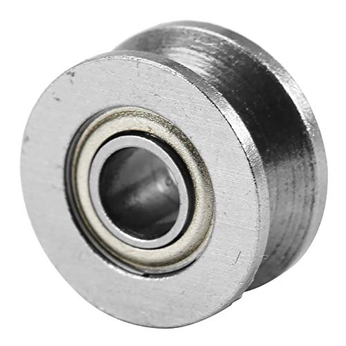 Stainless V Bearing Grooved Mini Pulley Wheels Rollerball Pulley for Rail Track Linear Motion System 4x13x6mm 10pcs