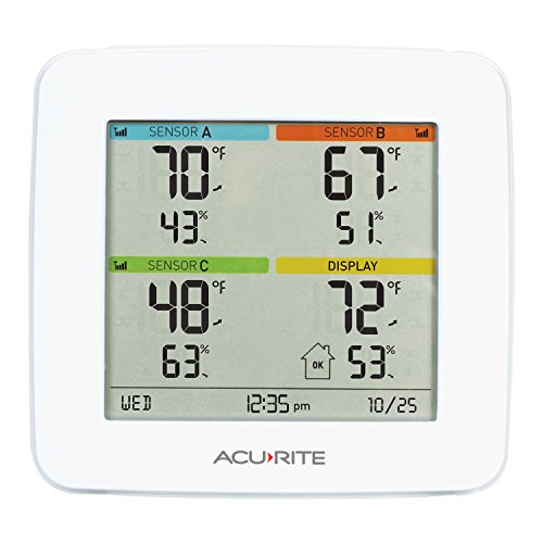 AcuRite (01095M Temperature and Humidity Station with 3 Indoor Sensors - style: 3 Indoor