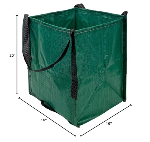 DURASACK Heavy Duty Storage Tote Bag 22-Gallon, Green Single (Pack of 10) - color: Green, size: Single (Pack of 10)