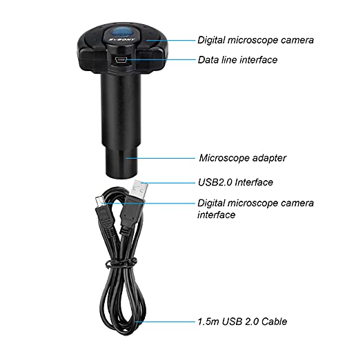 SVBONY SV189 Microscope Camera, Digital Attachment Lens, 1.3 Million Pixel