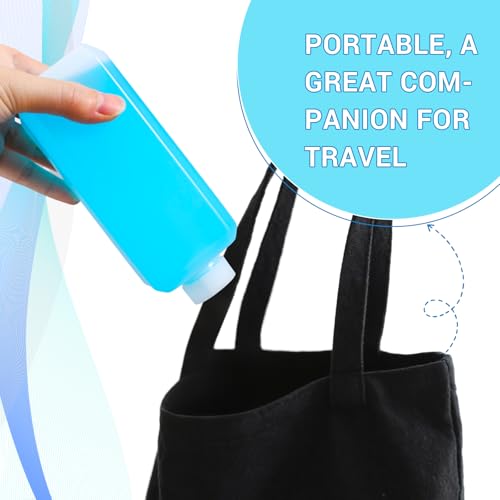 18oz Leak Proof Plastic Bottles with Caps, Laboratory Reagent Bottle, Reusable Small Pill Storage Containers for Travel, Classrooms, Home (2 pack translucent) - color: Translucent, size: 18oz
