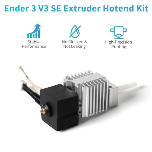Creality Official Ender 3 V3 SE Hotend Kit, Upgrades Ceramic Heating Block Kit, 3D Printer Nozzle, High Flow Extruder Heater Block, All Metal Accessories for Creality Ender 3 V3 SE 3D Printers - style: Ender 3 V3 SE