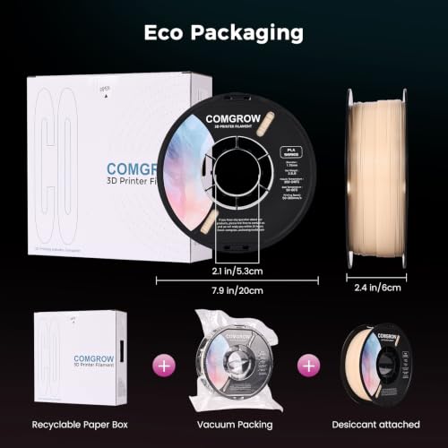 Comgrow 3D Printer Photosensitive Filament Single Color Light Change PLA - color: Light Change Purple