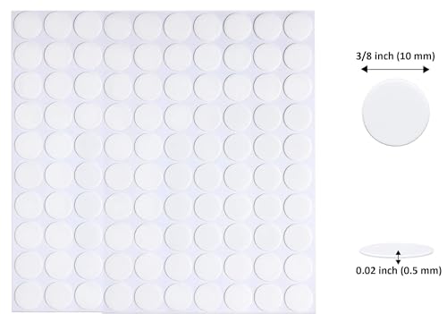 Adhesive Stick dots Two-Sided Sided Mounting Putty Stick Tack for Wall Hanging Crafts Balloons Festival Party Decorations,Clean Removable(0.39"*0.39"-100) - size: 0.39" X 0.39"