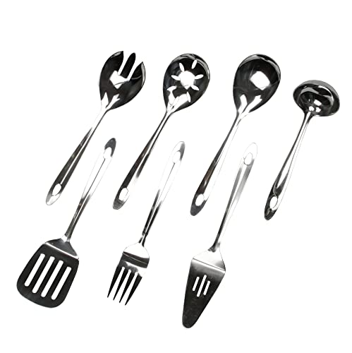 Chef Craft Select Slotted Severing Spoon, 9.5 inch, Stainless Steel - style: Slotted Serving Spoon
