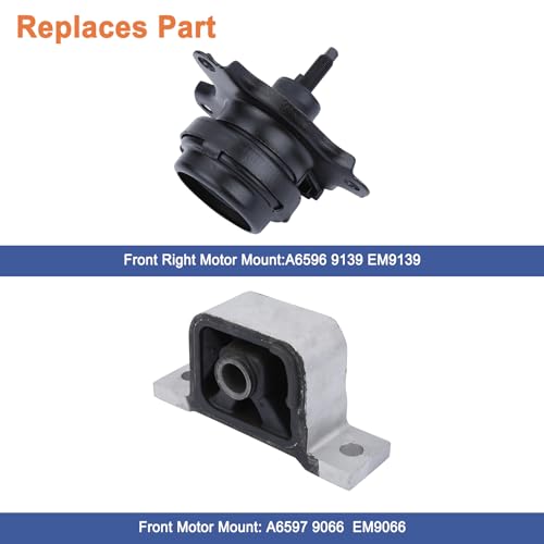 Engine Motor Mount and Automatic Transmission Mount Kit (5PS). Replaces Part # A4506 A4504 A6596 A65010 A6597.Fit for 2002-2006 Honda CRV 2.4L 4WD.