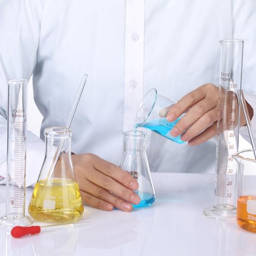 Frienda 30 Pcs 50/100/250/500/1000ml Lab Glassware Beaker Set - size: 50/100/250/500/1000ml