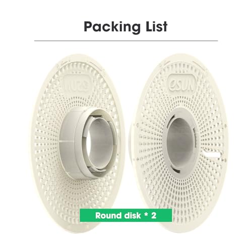 eSUN Upgraded eSpool+ Reusable and Detachable Refilament Reel, ABS Hollow Filament Holder, Easy-to-use Replacement Storage Spool, 1 Pack, 200x 67.2mm