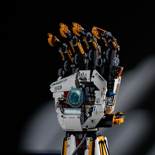 UNCLE BRICK Technical Robotic Hand Building Blocks Kit,Equipped with 4 Motors and Can Be Remotely Controlled,Set for Aged 8-14 and Aldult,Suitable As A Holiday Or Birthday Gift for Children(1622 PCS)