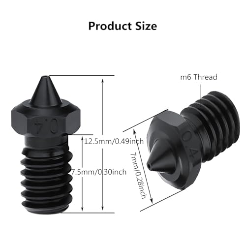 4PCS 3D Printer Hotend Hardened Steel Nozzles for Prusa I3 MK4 /XL - color: 4PCS Nozzles for Prusa I3 MK4 /XL
