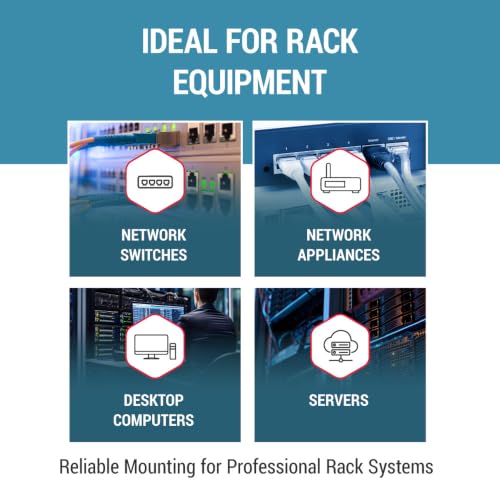 CablesAndKits 2RU Recessed Rack Adapter, 3 Inch Extension, 25 lb Capacity - size: 2RU