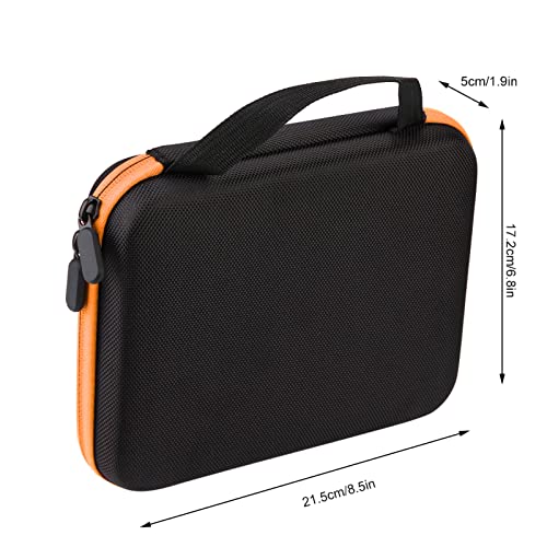 Essential oils carrying case,1-3ml portable impact and leak proof hard shell essential oil organizer, 16mm Aperture holds 63 bottles of 1-3ml essential oils (Orange) - color: orange