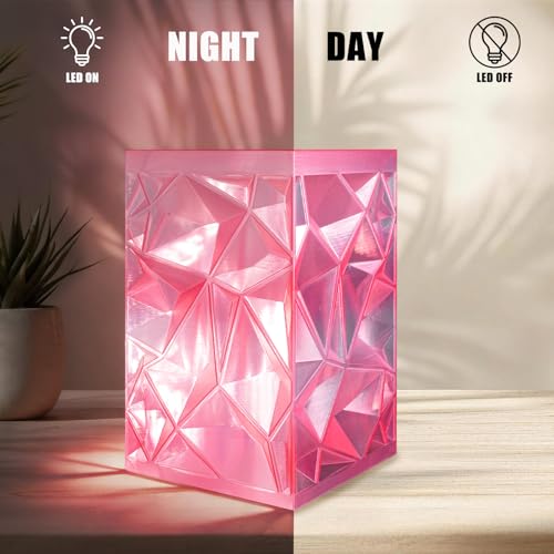 OVV3D 3D Printer Filament Transparent PLA Filament 1.75mm, Pink Green Printing, +/- 0.02 mm, Fits Most FDM 3D Printers, Translucent 3D Filament 1kg Spool - color: Translucent Pink Clear