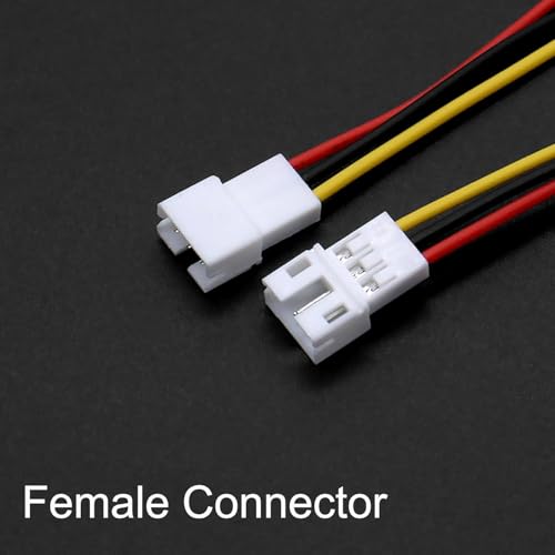 20 PCS JST PH 2.0mm 2 3 4 5 Pin Connector, Male and Female Double Connector End with 200mm Extension Cable AWG 26 - size: PH 2.0mm
