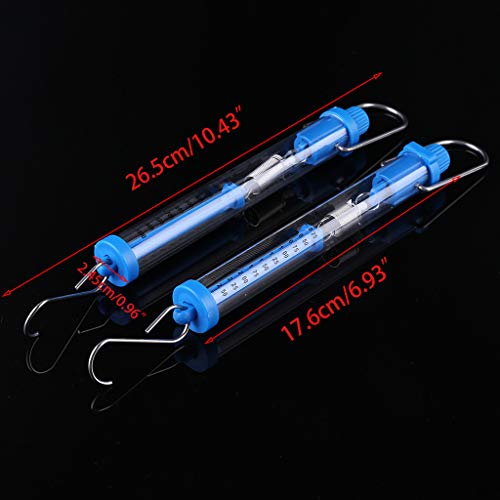 Dynamometer Spring Scale Transparent Spring Balance Hanging Tube Spring Scale 2.5N/10N for Physical Eperiment Stable