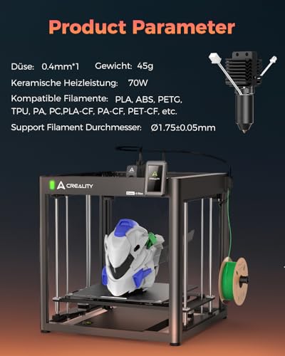 Creality Official Ender 5 Max Hotend, Support 700mm/s Fast Speed Printing and 300℃ High Temperature Printing, Innovative Multi-Channel Design Effectively Enhances Printing Efficiency - style: Ender 5 MAX