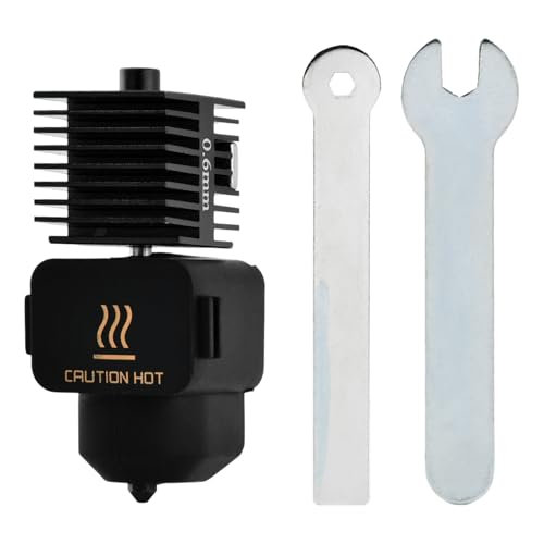 for Bamboo Lab A1/A1 Mini 0.6mm Hotend,3D Printer Accessories Heating Block Replacement High Temp&Fast Speed Hardened Steel Nozzle,Assembled Extruder Hot End Kit with Silicone Sock