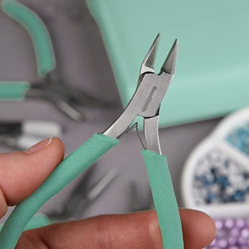 The Beadsmith Fashion Color Pliers, Jewelry Making Supply Set of 8 - color: Aqua