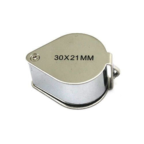 30X Jewelers Loupe Magnifier 8 Pcs Foldable Pocket Magnifying Glass - size: 8PCS