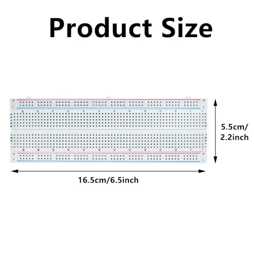 3PCS 830 Point Breadboard Kit Solderless Prototype Breadboards for Arduino Bread Boards Electronics for Circuits Projects Prototype Board - color: 3PCS 830 Point