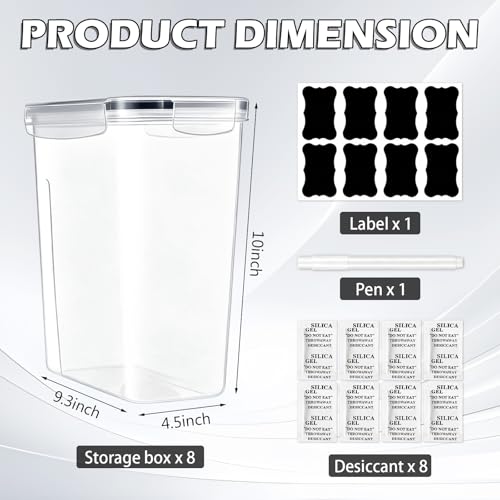 8 Pack Filament Storage Box Airtight Waterproof for 3D Printer