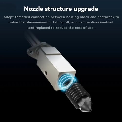 Hotend X1/X1C Assembly 0.4mm, 0.6mm - size: X1 0.4mm Hardened Hotend
