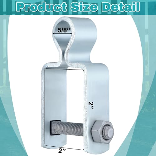 Dansydaisy 4 Pcs Gate Hinge Female 2" X 2", 5/8" Pintle Square - size: 2" X 2"