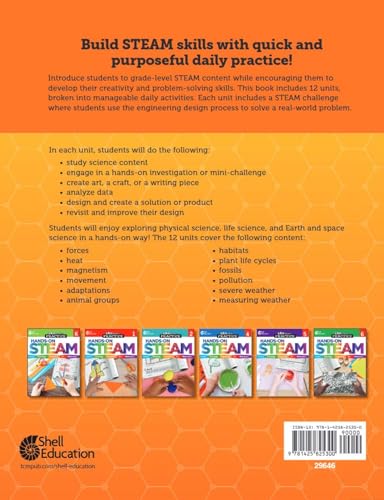 180 Days®: Hands-On STEAM for Grade 3: Practice, Assess, Diagnose