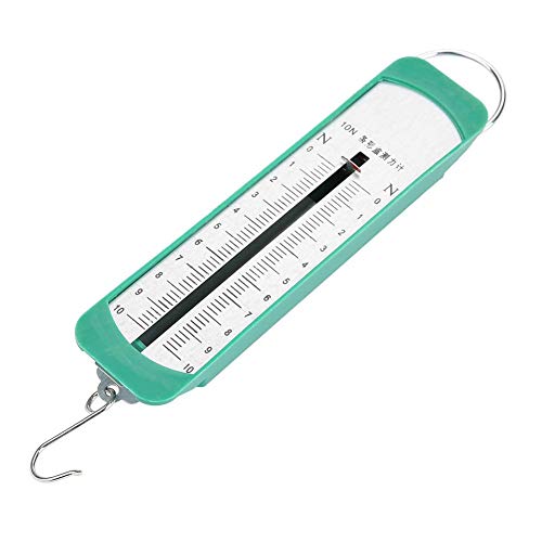 Newton Force Meter Spring Scale - Maximum Capacity 10N, 1 kg, Dual Scale Labeled. Dynamometer Bar Physics Mechanical Experiment Instrument