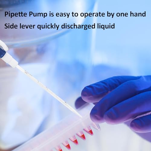 2ml Blue Pipette Pump, Lab Pipettor for Disposable Plastic & Glass Pipettes - size: 2ML BLUE