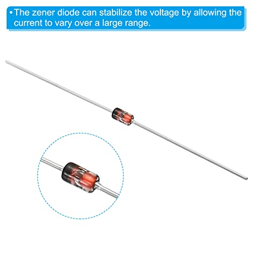 PATIKIL 20Pcs 1W Zener Diode Assortment 8.2V DO-41 for Production