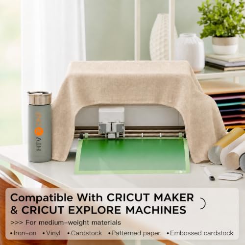 HTVRONT Cutting Mats 12x12, 2 Pcs, Compatible with Cricut Maker/Explore - color: Green, Blue, size: 12X12in