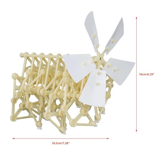 Heebie Jeebies Wind Walker STEM Activity- Mini Jansen Strandbeest DIY Model Kit Sculpture- Develop Problem-Solving, Creative Thinking Skills, Attention to Detail- No Electricity or Batteries- Ages 8+