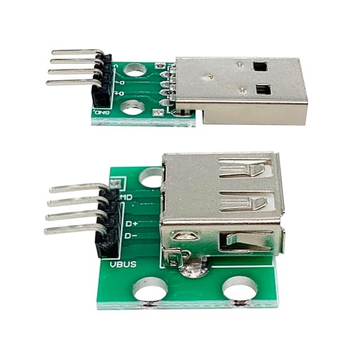 10Pcs USB2.0 DIP Converter Board, 2.54mm Pitch Adapter for DIY