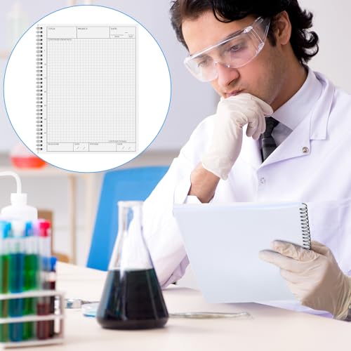 4 Pcs Carbonless Lab Notebook Chemistry, 8.5"x11" Spiral Bound - style: Chemistry