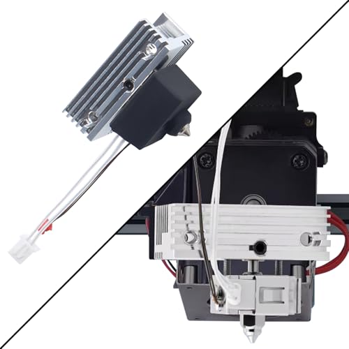 Upgrade Ender 3 S1 Pro Spriite Extruder Hotend - Ceramic Heating Hot End Kit: 80W Assembly Print Head with Heat Sink Block Bimetal Heatbreak for Ender-3 S1 Plus/CR-10 Smart Pro 3D Printer