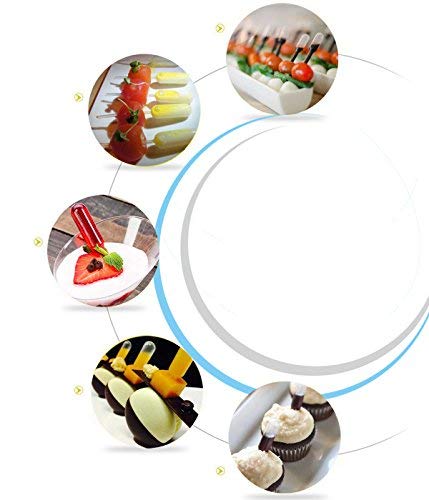 moveland Cupcakes Pipettes 120PCS 4ml Plastic Squeeze Syringes for Cupcakes