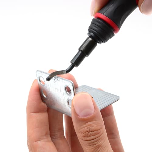 AFA Tooling - Extendable Neck Deburring Tool & Countersink Hand Reamer with 15 Extra Blades - Works on Resin, PVC Pipes, Copper, Plastic - Plumbing & 3D Printing Burr Removal Reamer Tool - color: Long Reach Deburring & Reamer Kit