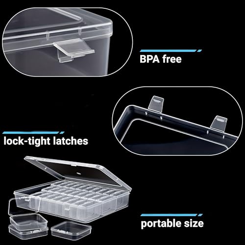 31-Piece Purple Inner Box Organizer for Embroidery - color: Purple