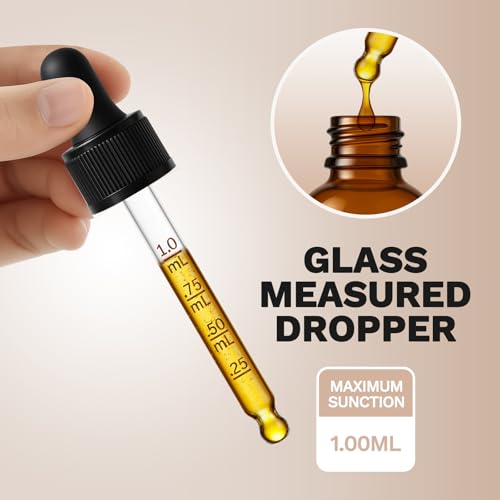 2 Pack Amber Dropper Bottle 1 oz with Calibrated Dropper, Labels, Funnel - color: Amber 1 oz
